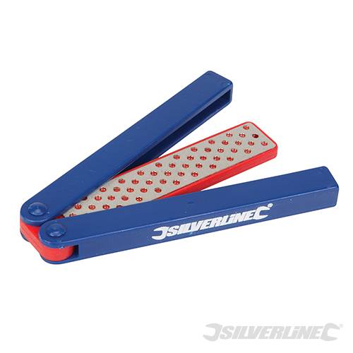 Silverline Folding Diamond Sharpeners 325/600 Grit 103512 - Image 2