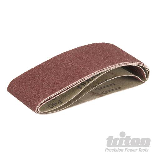 Triton Aluminium Oxide Sanding Belts 3pk TCMBS40G 40G 190298