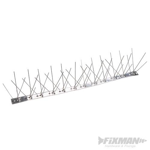 Stainless Steel Bird Spikes 10pk 500mm (4 Spike) 196435