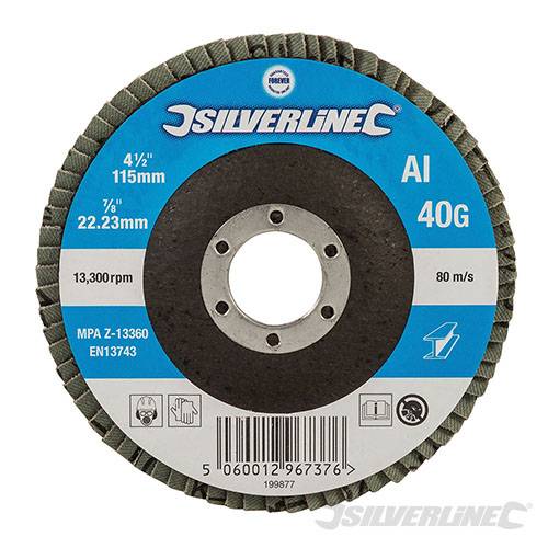 Aluminium Oxide Flap Disc 115mm 40 Grit 199877 - Image 2