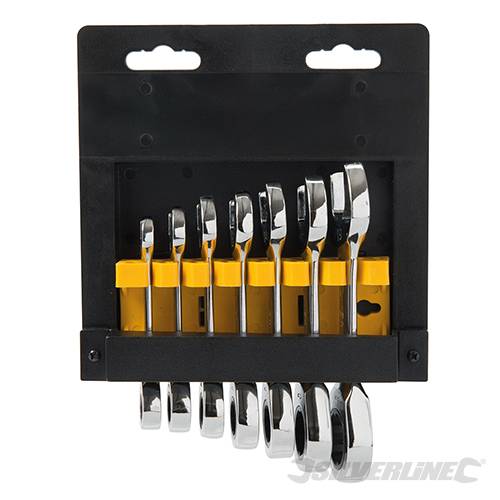 Stubby Ratchet Spanner Set 7pce 8 - 19mm 199916