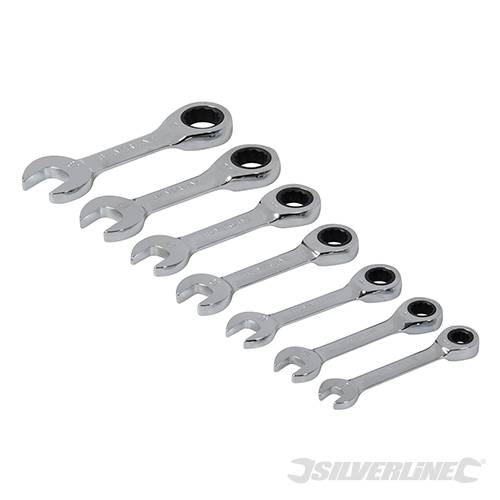 Stubby Ratchet Spanner Set 7pce 8 - 19mm 199916 - Image 2