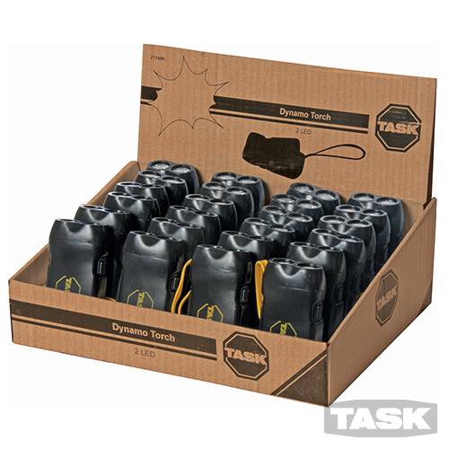 Flashlight with 2 super-bright LEDs, dynamo and trigger handle (no batteries req - 211600 - Image 2