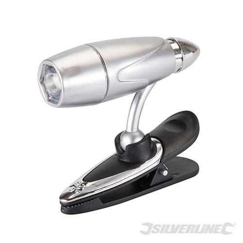 Silverline LED Clip-On Book Light 1 LED 222842