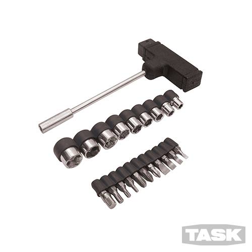 Each set includes 21 pieces including: 3, 4, 5, 6 and 8mm slotted screwdriver bi - 224712