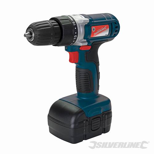 Drill driver with 1.2Ah Ni-Cd battery and 3-5 hour charger. 16+1 torque settings - 236447