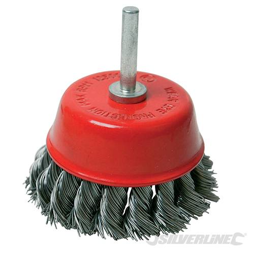 Rotary Steel Twist-Knot Cup Brush 75mm 244983