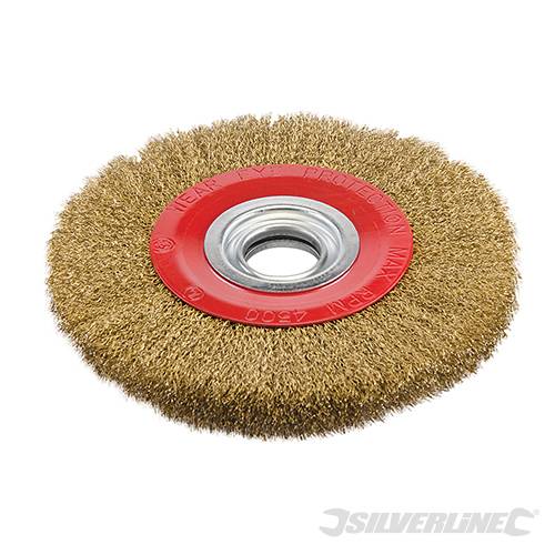 Brassed Steel Wire Wheel 200 x 32mm 245128