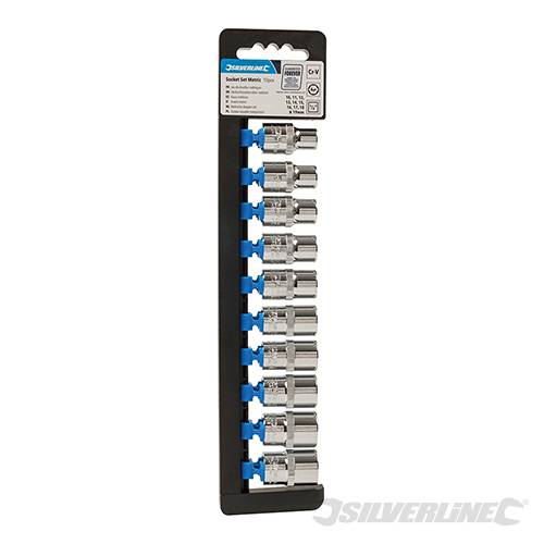 Socket Set 1/2" Drive 6pt Metric 10pce 10 - 19mm 245463