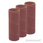 Silverline 90mm Bobbin Sleeves 3pk 38mm 80 Grit 271502