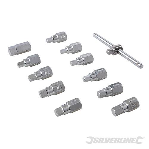 Universal Drain Plug Key Set 12pce 3/8" / 8 - 17mm 279661 - Image 2