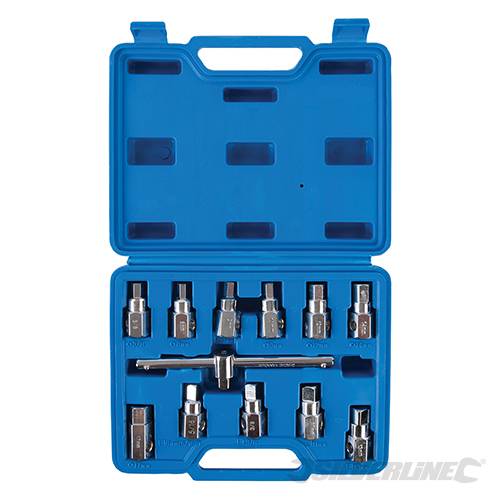 Universal Drain Plug Key Set 12pce 3/8" / 8 - 17mm 279661 - Image 3
