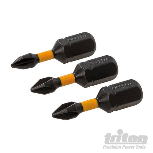 Triton Phillips Screwdriver Impact Bit 3pk PH1 25mm 282254