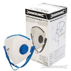 Fold Flat Valved Face Mask FFP2 NR Display Box 25pk FFP2 NR 282404