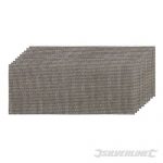 Silverline Mesh Sheets 115 x 280mm 10pce 4 x 40G, 4 x 80G, 2 x 120G 290956