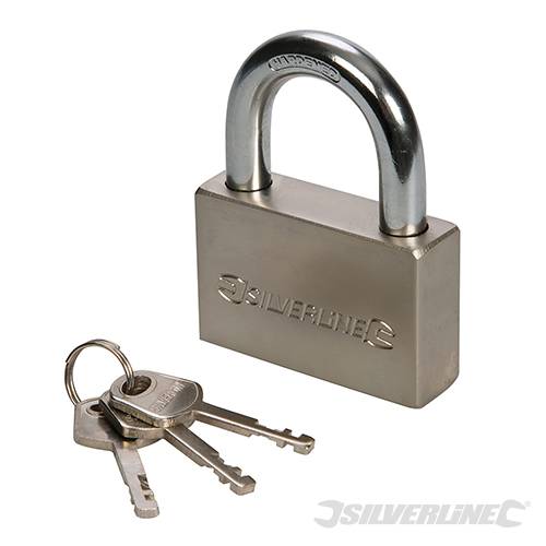 Silverline Steel Padlock 70mm 291405