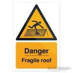 Fixman Danger Fragile Roof Sign 200 x 300mm Rigid 297018