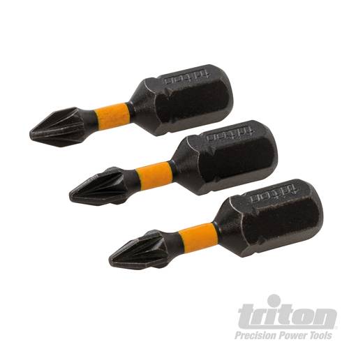 Triton Pozi Screwdriver Impact Bit 3pk PZ1 25mm 309084