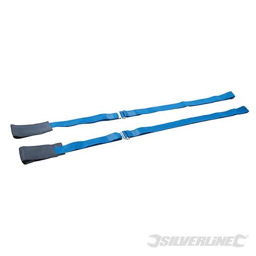 Silverline Heavy Duty Adjustable Furniture Moving Strap 2pk 3m 311031