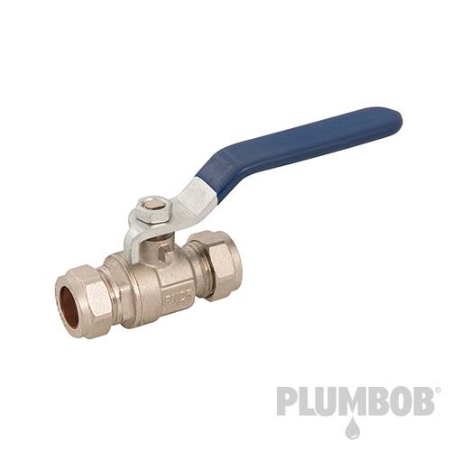 Plumbob Lever Ball Valve 15mm Blue 318795