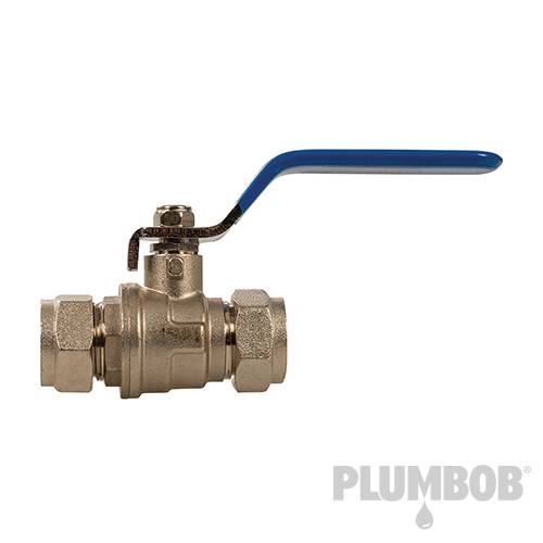 Plumbob Lever Ball Valve 15mm Blue 318795 - Image 2
