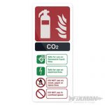 CO2 EN3 Fire Extinguisher Sign - 319626