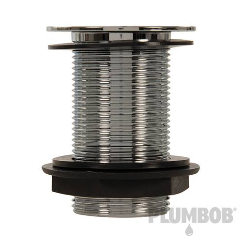 Plumbob Flat-Grid 19-Hole Brass Basin Waste Unslotted Without Overflow 343222 - Image 2