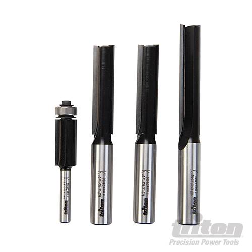 1/2" / 1/4" Kitchen Worktop Fitters Bit Set 4pce 4pce 351943 - Image 2