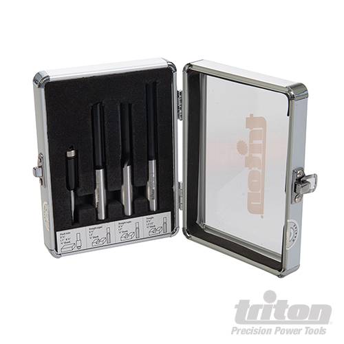 1/2" / 1/4" Kitchen Worktop Fitters Bit Set 4pce 4pce 351943 - Image 4
