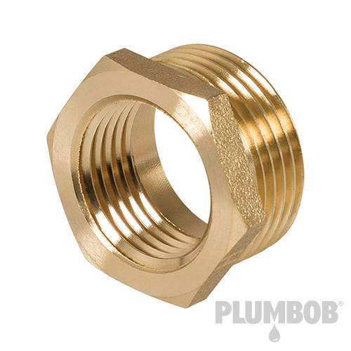 Brass Hexagon Bush - 3/4" (Male) x 1/2" (Female) 2pk 352748