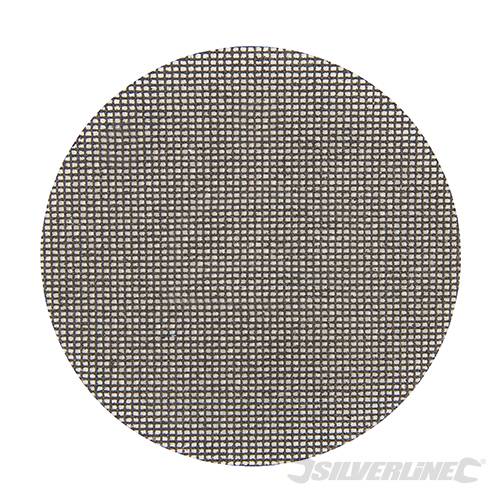 Silverline Hook & Loop Mesh Discs 150mm 10pk 120 Grit 353774