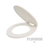 Plumbob Standard Toilet Seat White Standard Hinges 355801