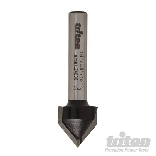 1/4" V-Groove Bit 5/8" x 1/2" 90° 366540 - Image 2