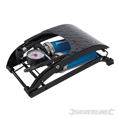 Foot Pump Heavy Duty Double Barrel 470cc 380197