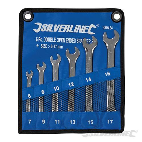 Open-Ended Spanner Set 6pce 6 - 17mm 380424