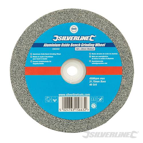 Aluminium Oxide Bench Grinding Wheel 150 x 20mm Medium 390392 - Image 2