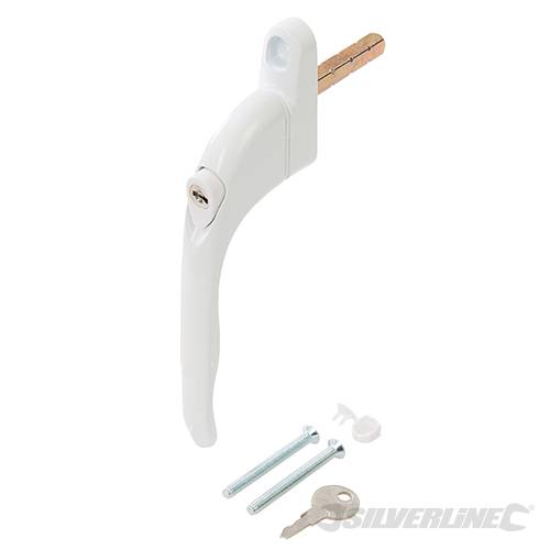 Aluminium Locking Window Handle White 401827