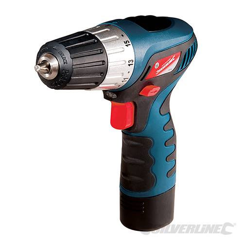 Drill driver with 1.3Ah battery and intelligent charger with 3-way battery cell - 413114