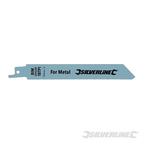 Recip Saw Blades for Metal 5pk Bi-Metal - 18tpi - 150mm 427542 - Image 2