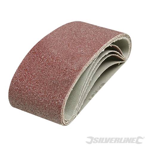 Silverline Sanding Belts 65 x 410mm 5pk 40 Grit 455872