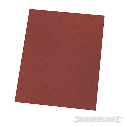 Silverline Aluminium Oxide Hand Sheets 10pk 60 Grit 456500 - Image 2