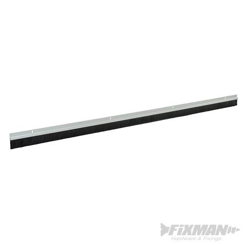 Garage Door Brush Strips 25mm Bristles 2 x 1067mm White 456532