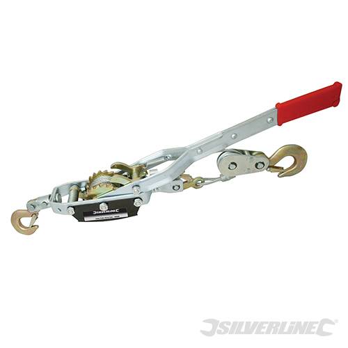 Hand-operated, dual-gear operation, 3 drop-forged steel hooks, heavy duty steel - 456988
