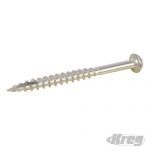 Kreg S/Steel Pocket-Hole Screws Washer Head Coarse No.10 2-1/2" 50pk 460821