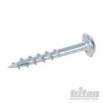 Zinc Pocket-Hole Screws Washer Head Coarse P/HC 8 x 1-1/4" 500pk 494580