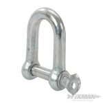 Galvanised Commercial D-Shackle 10pk M6 496479