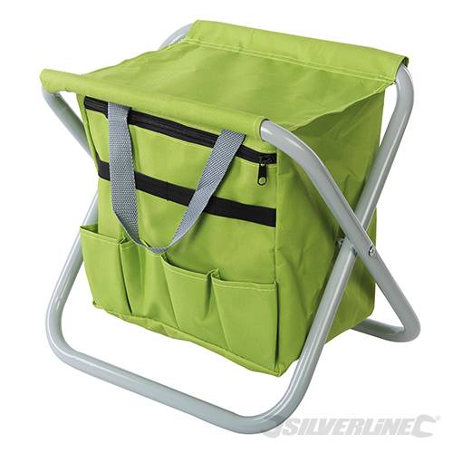 Silverline Folding Garden Stool 360 x 280 x 360mm 498298