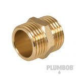 Brass Hexagon Nipple - 1/2" (Male) x 1/2" (Male) 505768