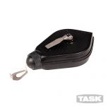 30m builders chalk line with plastic body, rewinding handle and metal claw - 506934