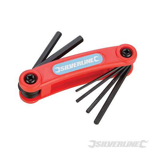Silverline Hex Key Metric Tool 7pce 1.5 - 6mm 50910